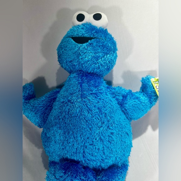 Mattel Fisher Price Sesame Street Cookie Monster 20" Plush Stuffed Toy 2004 RARE - Picture 3 of 10